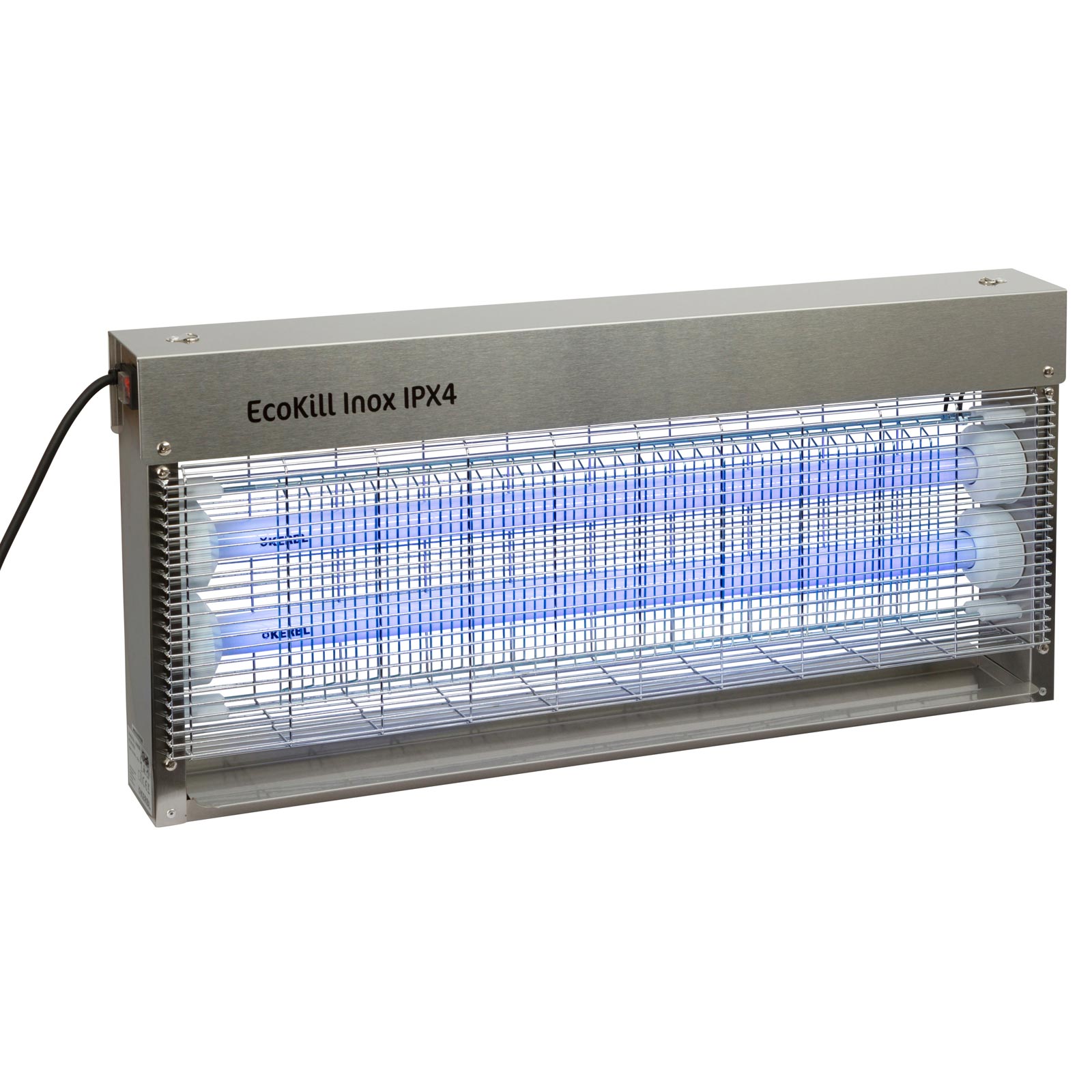 Electric fly killer EcoKill Inox IPX4 2 x 20 Watt