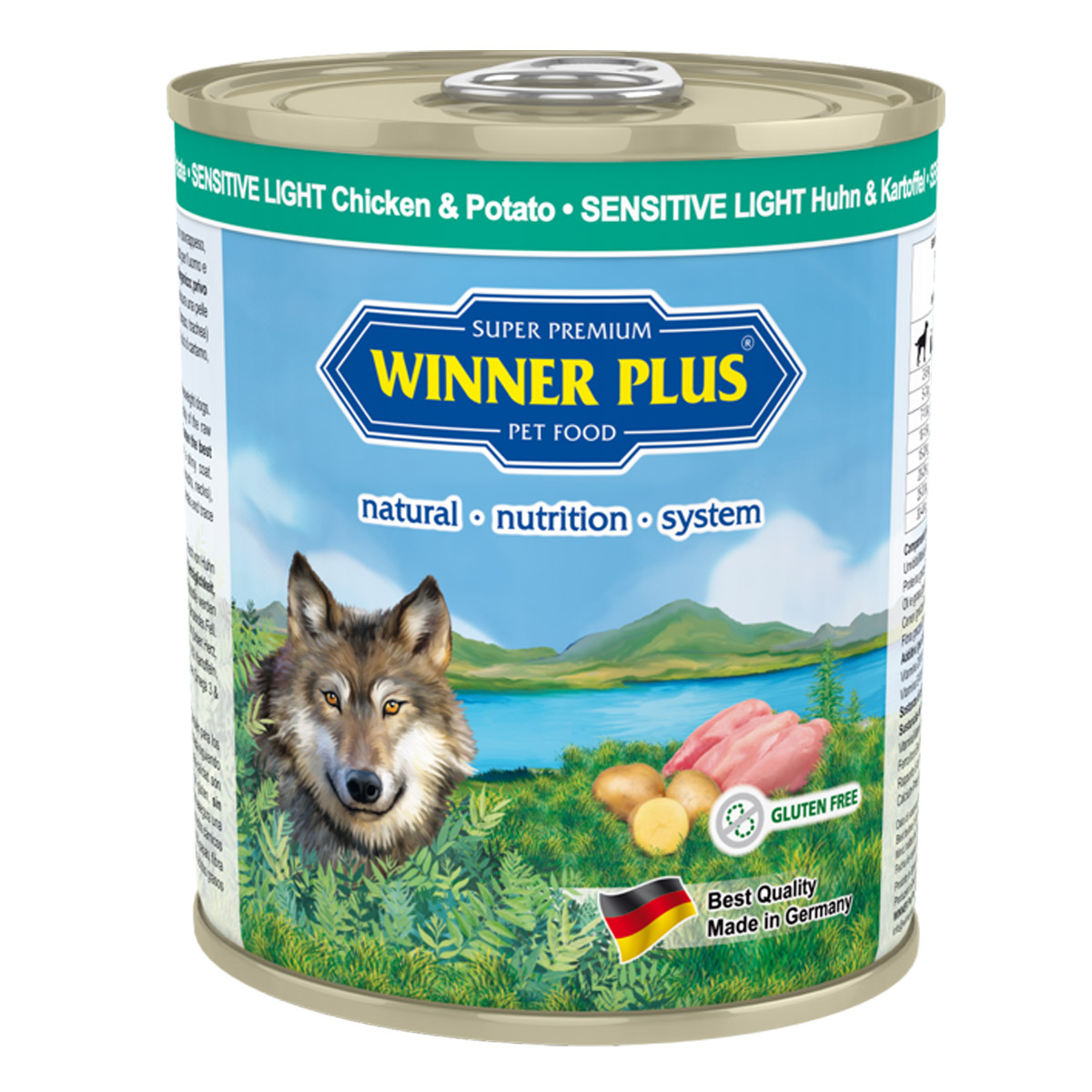 Winner Plus Sensitive Light Chicken & Potato 6 x 800 g