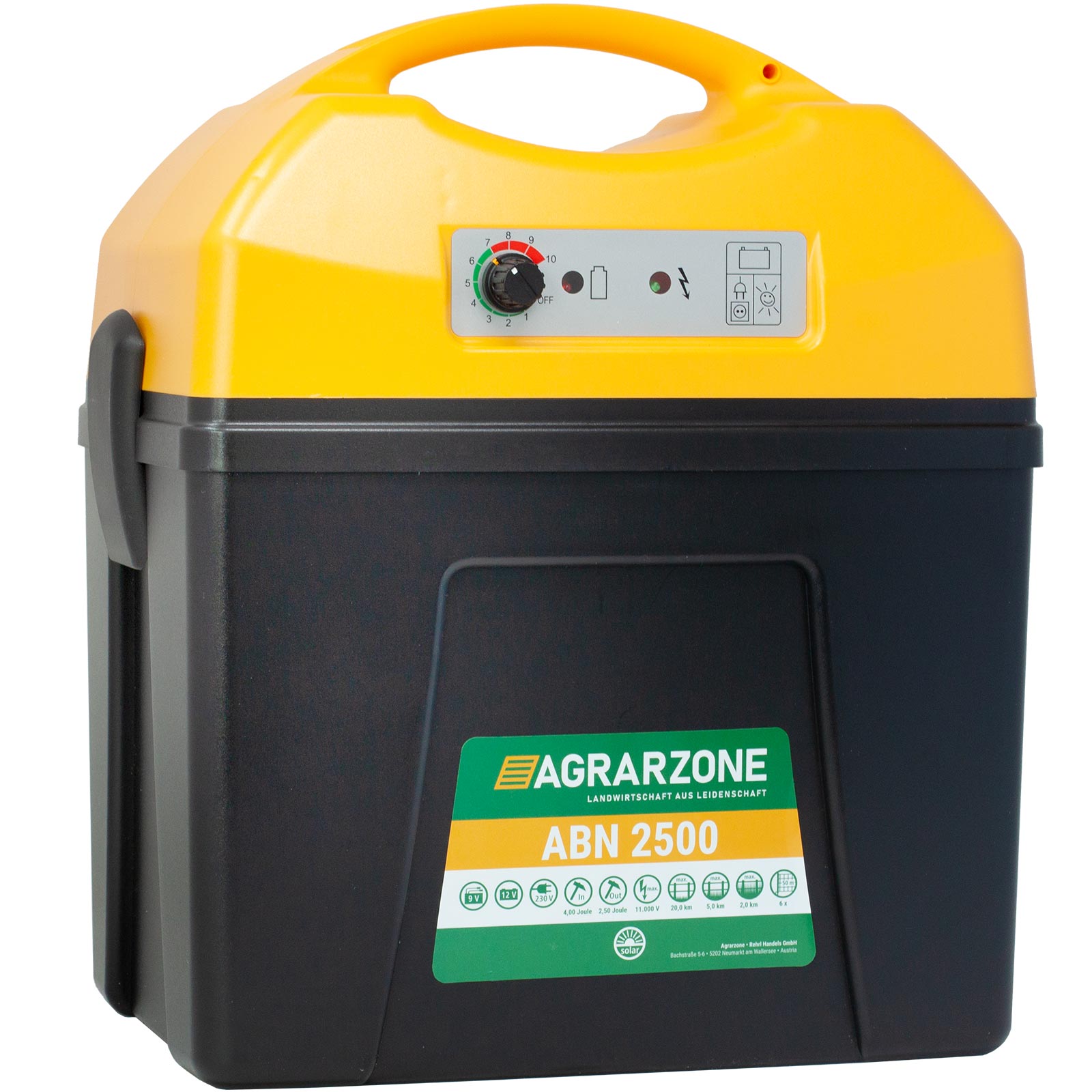 Agrarzone ABN 2500 energiser 9V/12V/230V 4 Joule