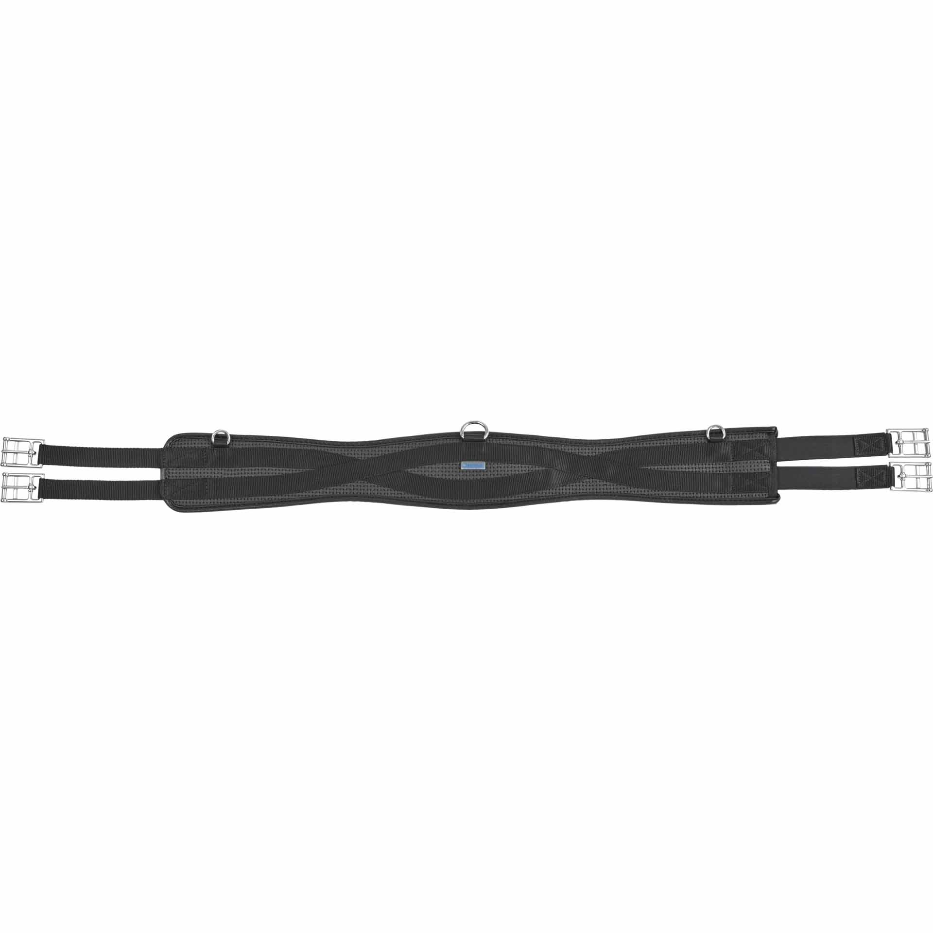 BUSSE Saddle Girth VINYL-GEL-LONG D, elastic 100 black