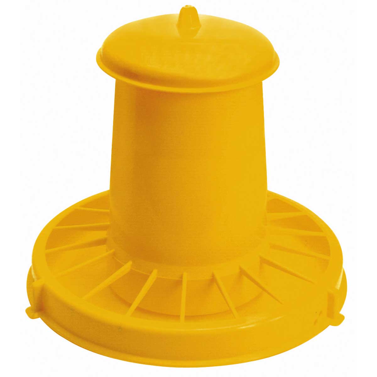 Feeder for poultry plastic yellow 10,5 L