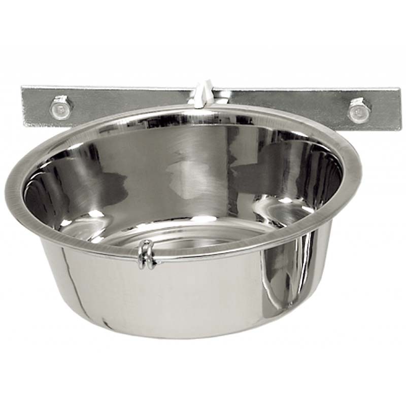 Bowl holder for walls and kennels incl. 1 bowl 2800 ml