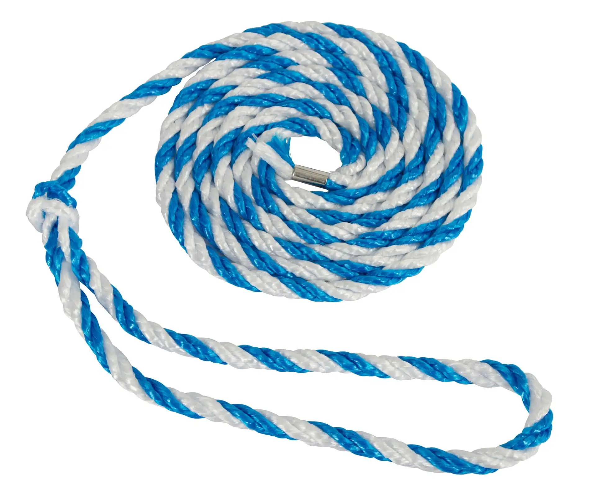 Livestock transport rope,large end loop blue/white, 3.2 m