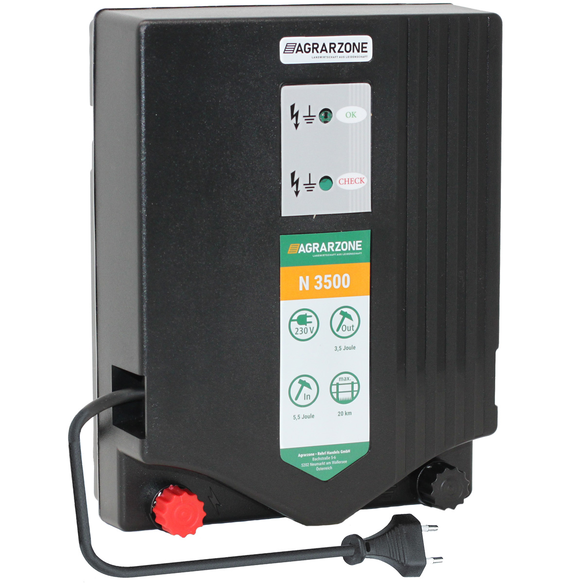 Agrarzone N 3500 electric fence energiser 230V, 5,5 joule
