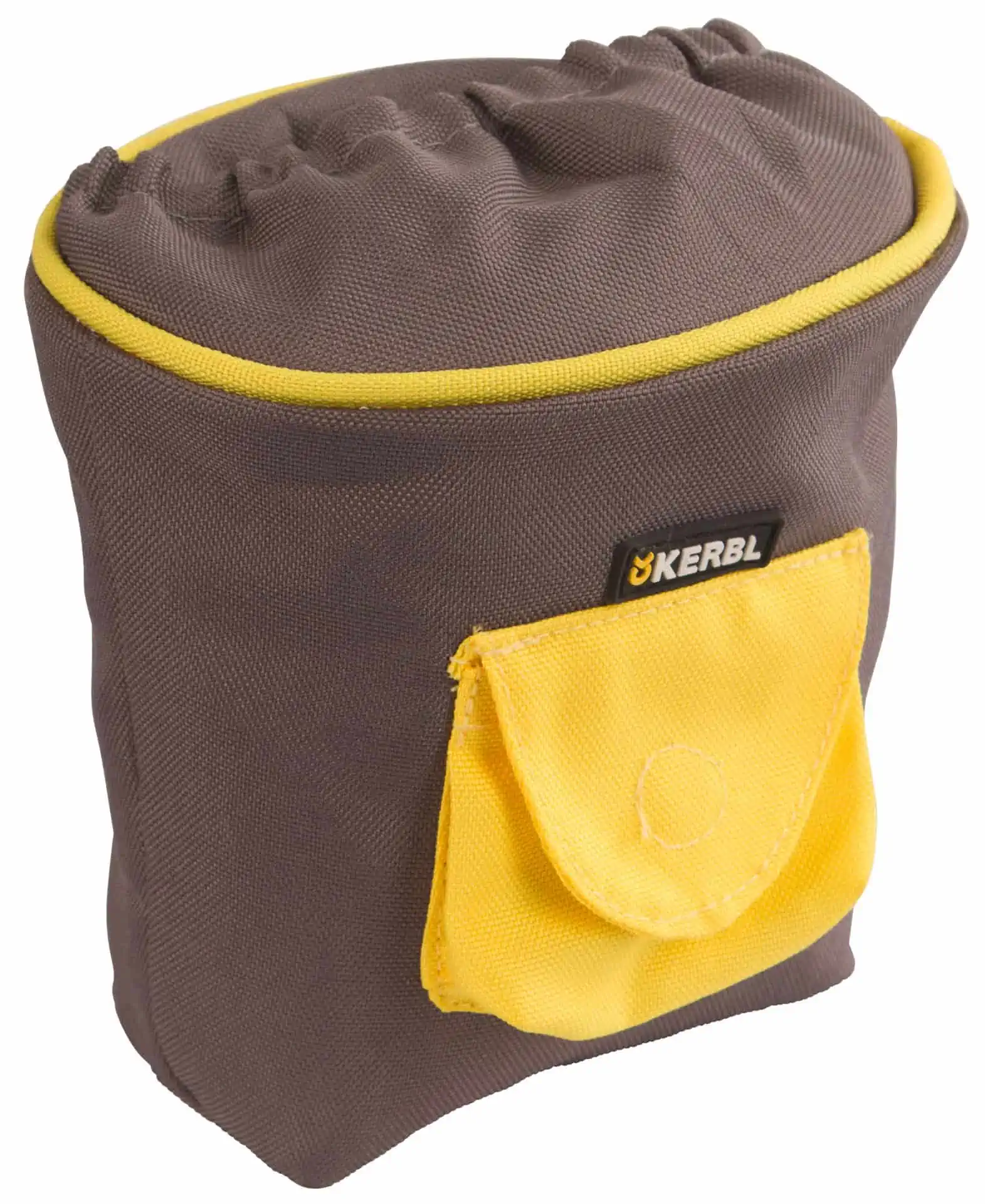 Feeding bag PRO, grey/yellow, 14x11x14cm