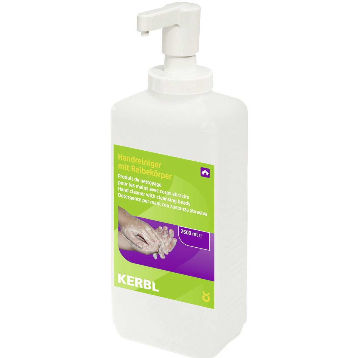 Hand cleaner liquid with cleansing beads