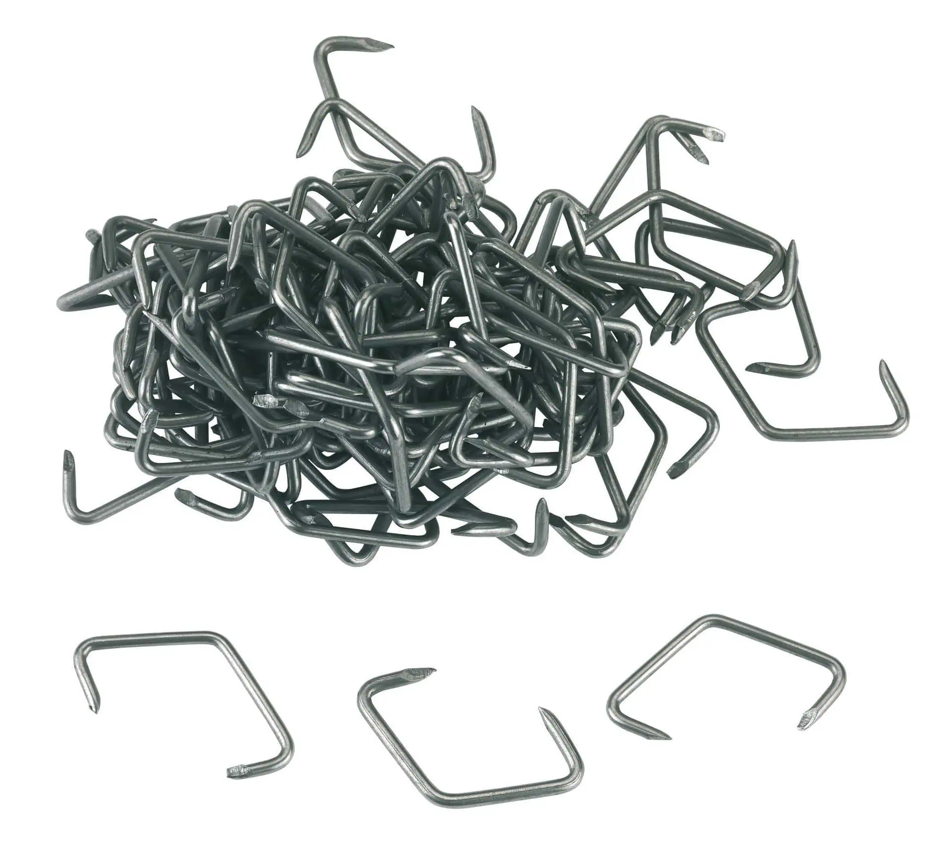 Wire pig rings, round wire, blank, 100 pcs.