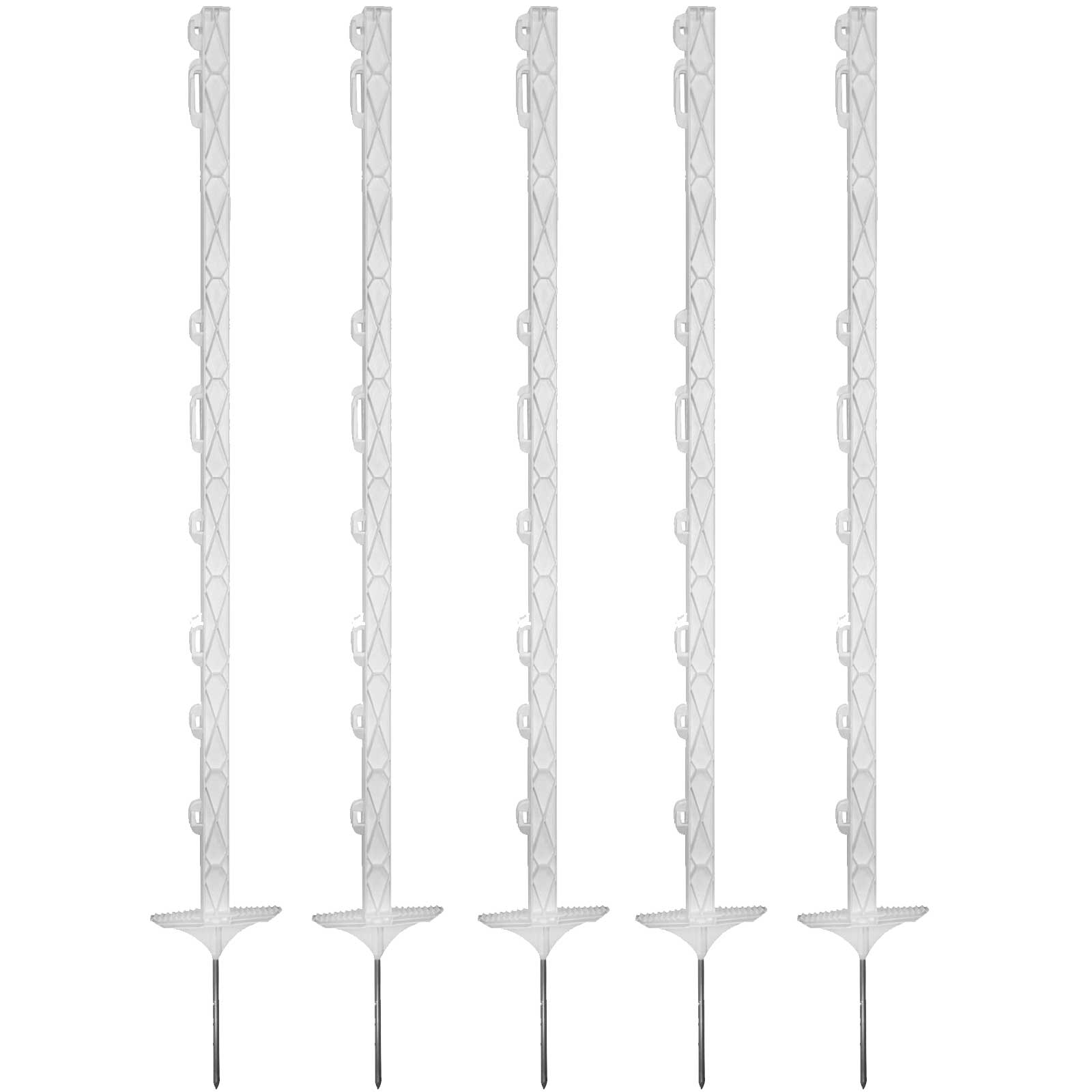 Agrarzone Plastic Post 110 cm, Doublestep, white (20 pcs.)