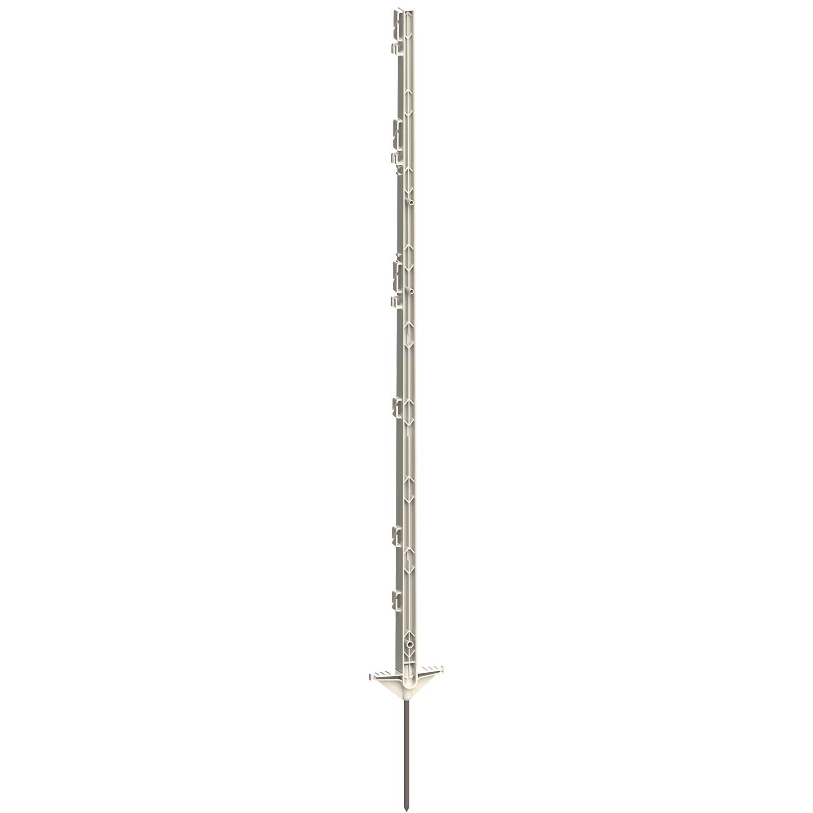 Plastic Post CLASSIC 125 cm, Doublestep, white 5 pcs.