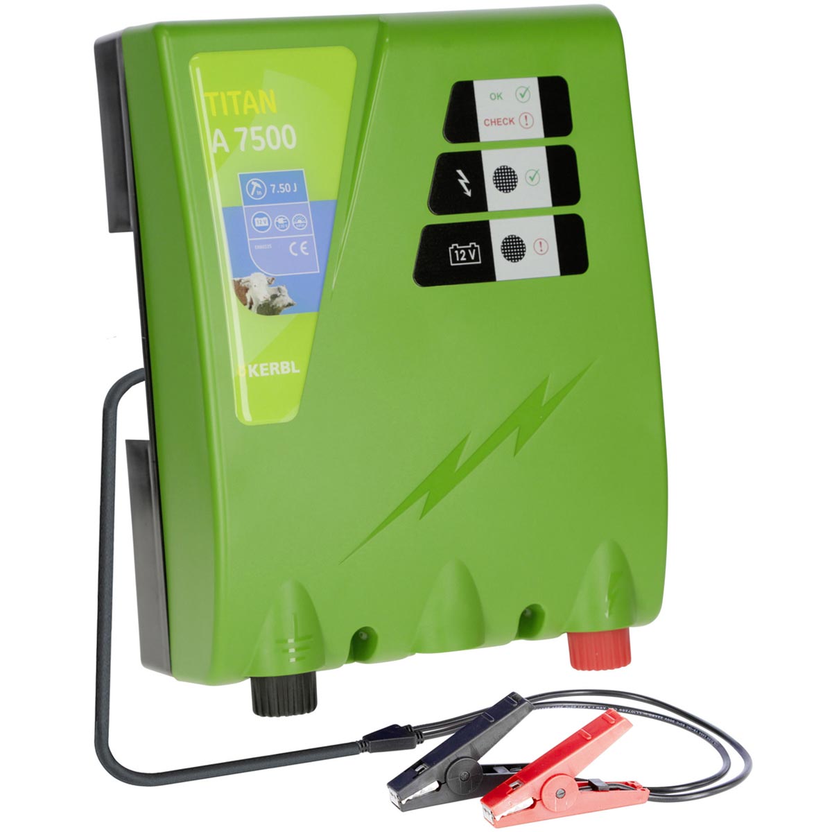 Kerbl TITAN A 7500 electric fence energiser 12V, 7,5 joules