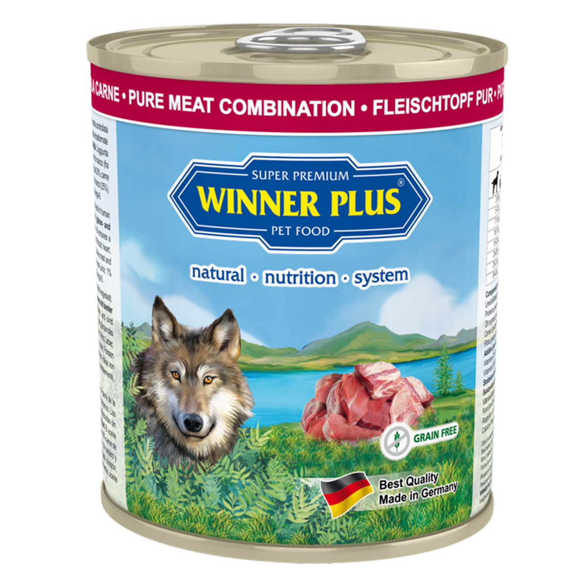 Winner Plus Pur Meat Pot Beef, Lamb & Turkey 6 x 800 g