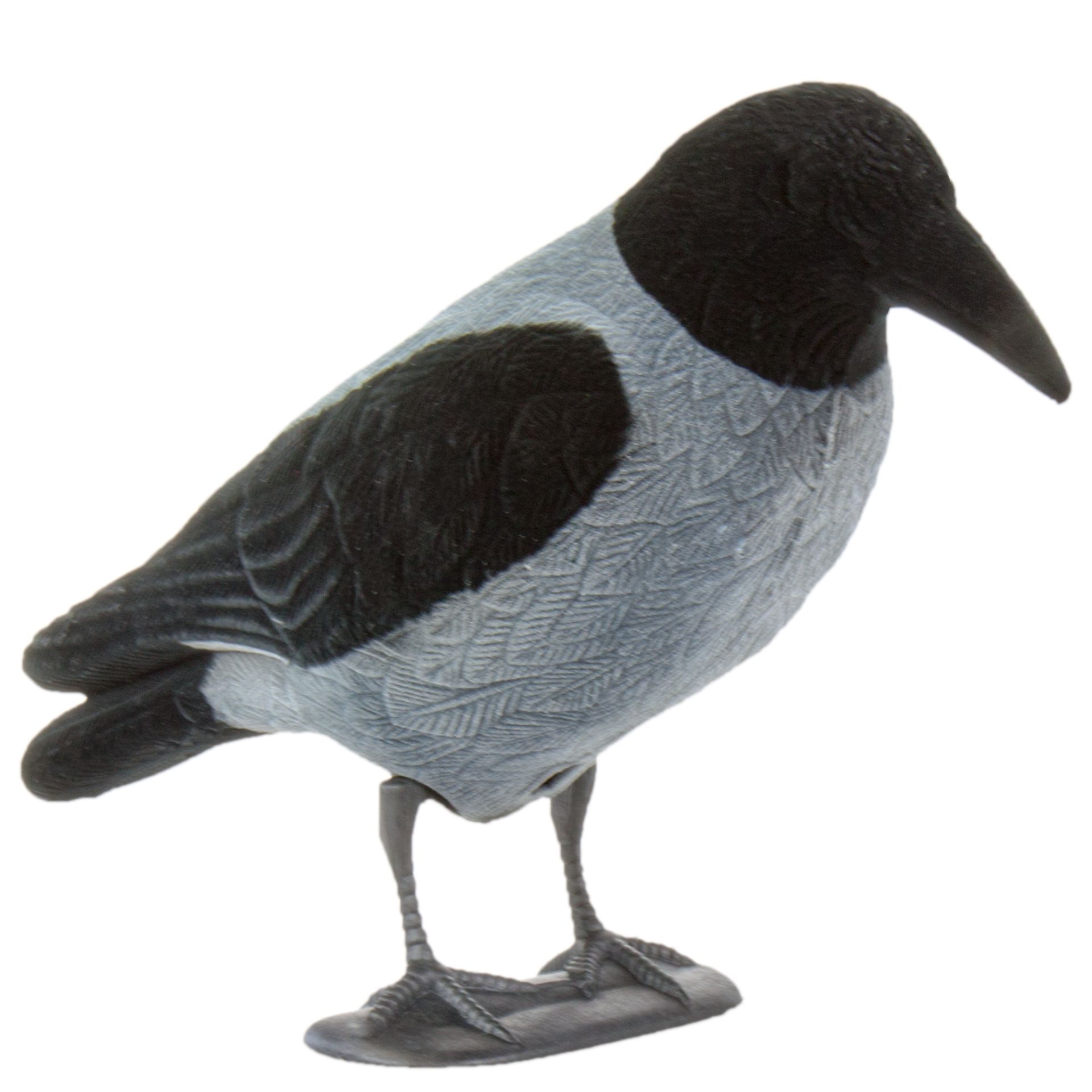 Flocked Fog Crow Full Body