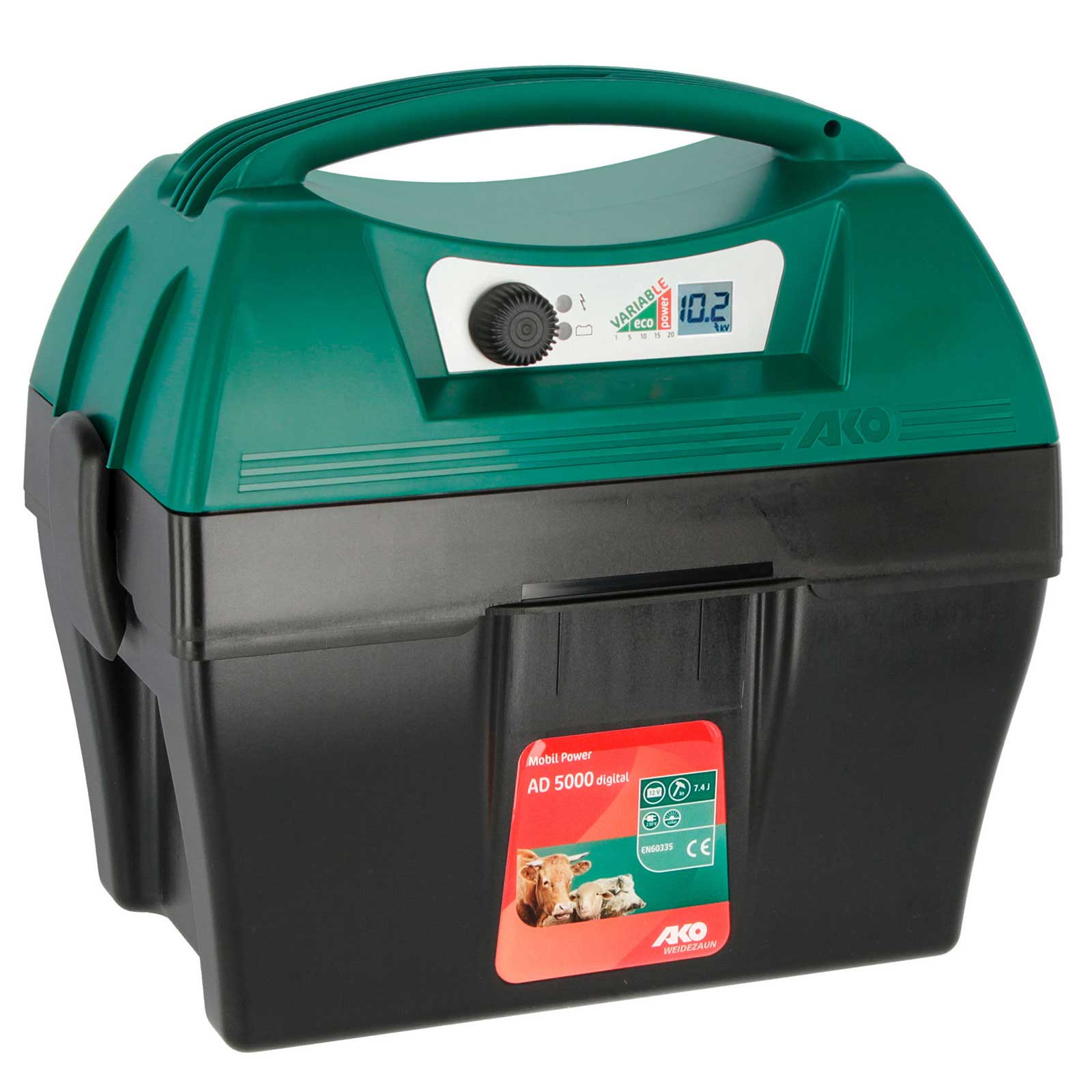 AKO Mobile Power AD 5000 electric fence energiser 12v, 7,4 joule