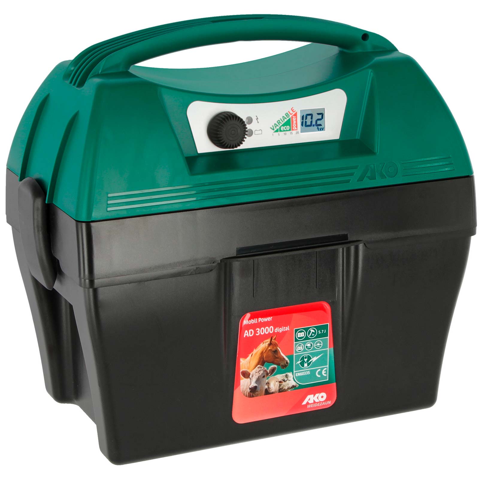 AKO Mobil Power AD 3000 electric fence energiser 12V, 5,7 joules