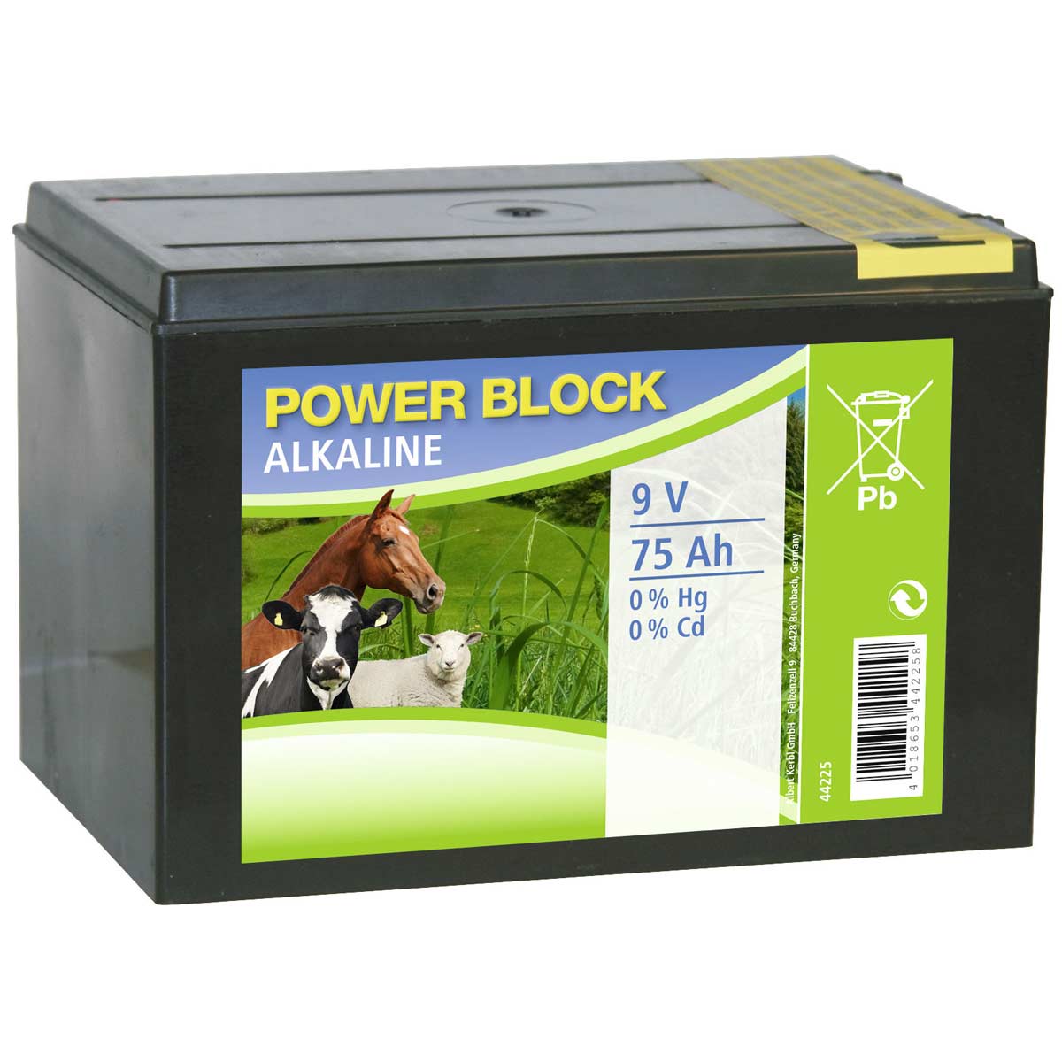 ALKALINE Dry Battery Power Block 9V 75Ah