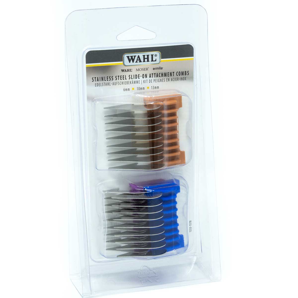 Moser Slide-on Attachment Comb Set Stainless Steel for Rex, 1400, Arco, Adelar