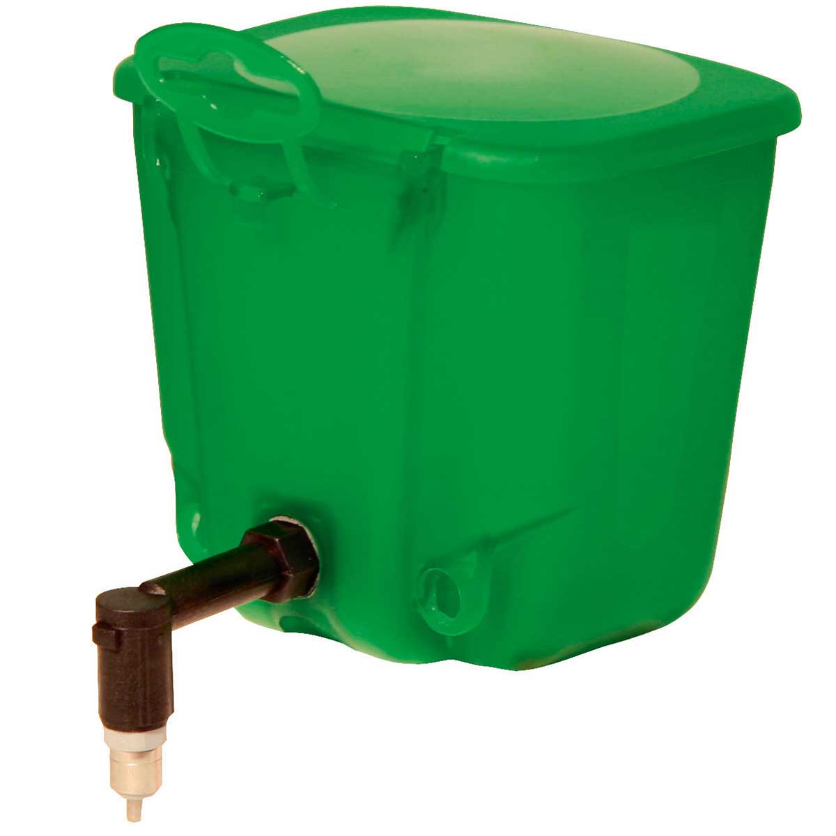 Water bottle 500 ml, for rabbits, plastic, green