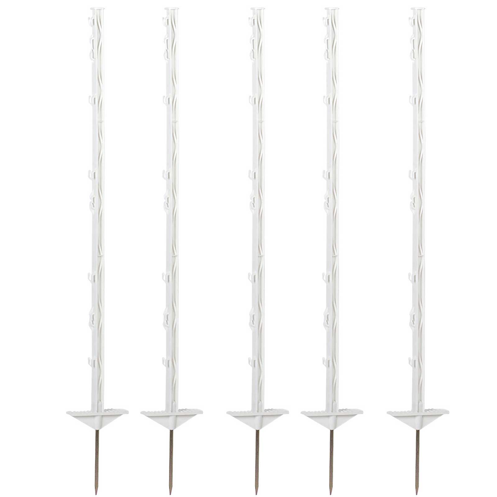 Agrarzone Plastic Post 105cm, Doublestep, white (20 pcs.)