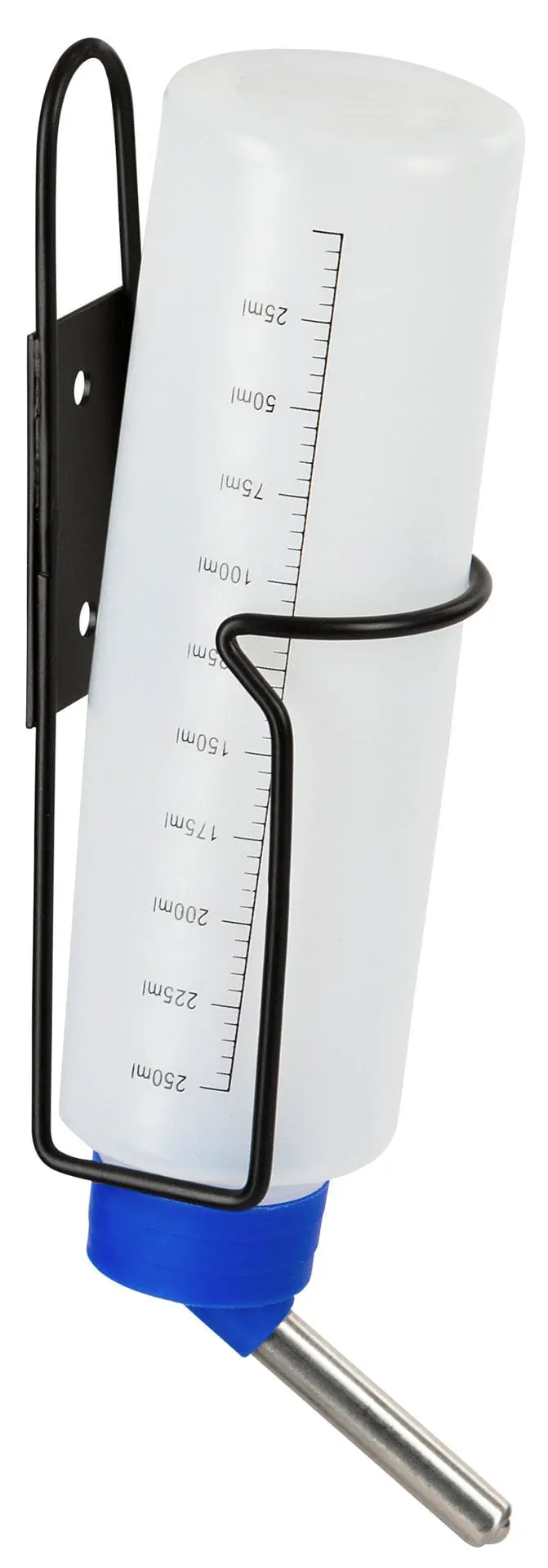 Drinking bottle with holder made of metal 250 ml