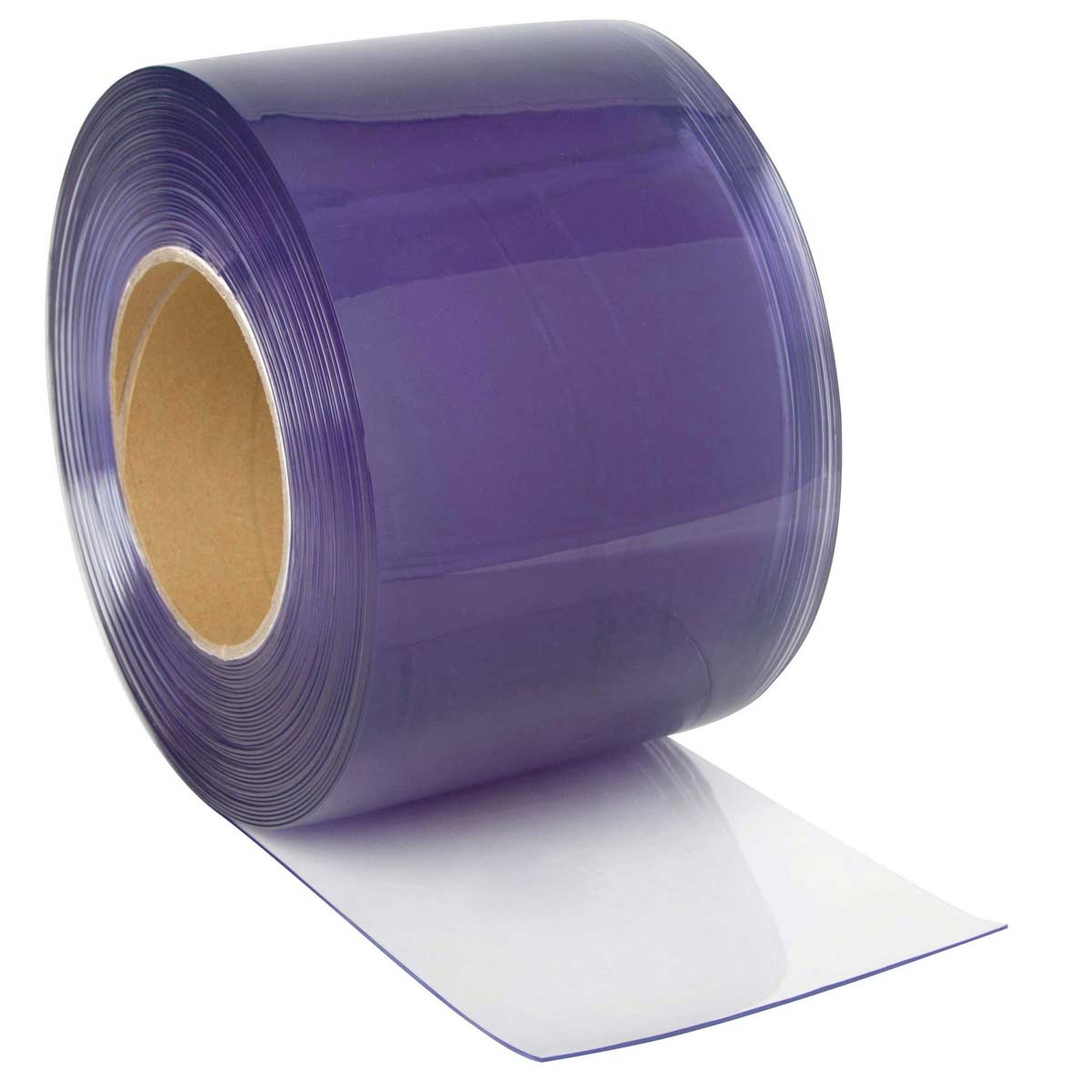 PVC strip curtain transparent 25 m x 20 cm x 2 mm
