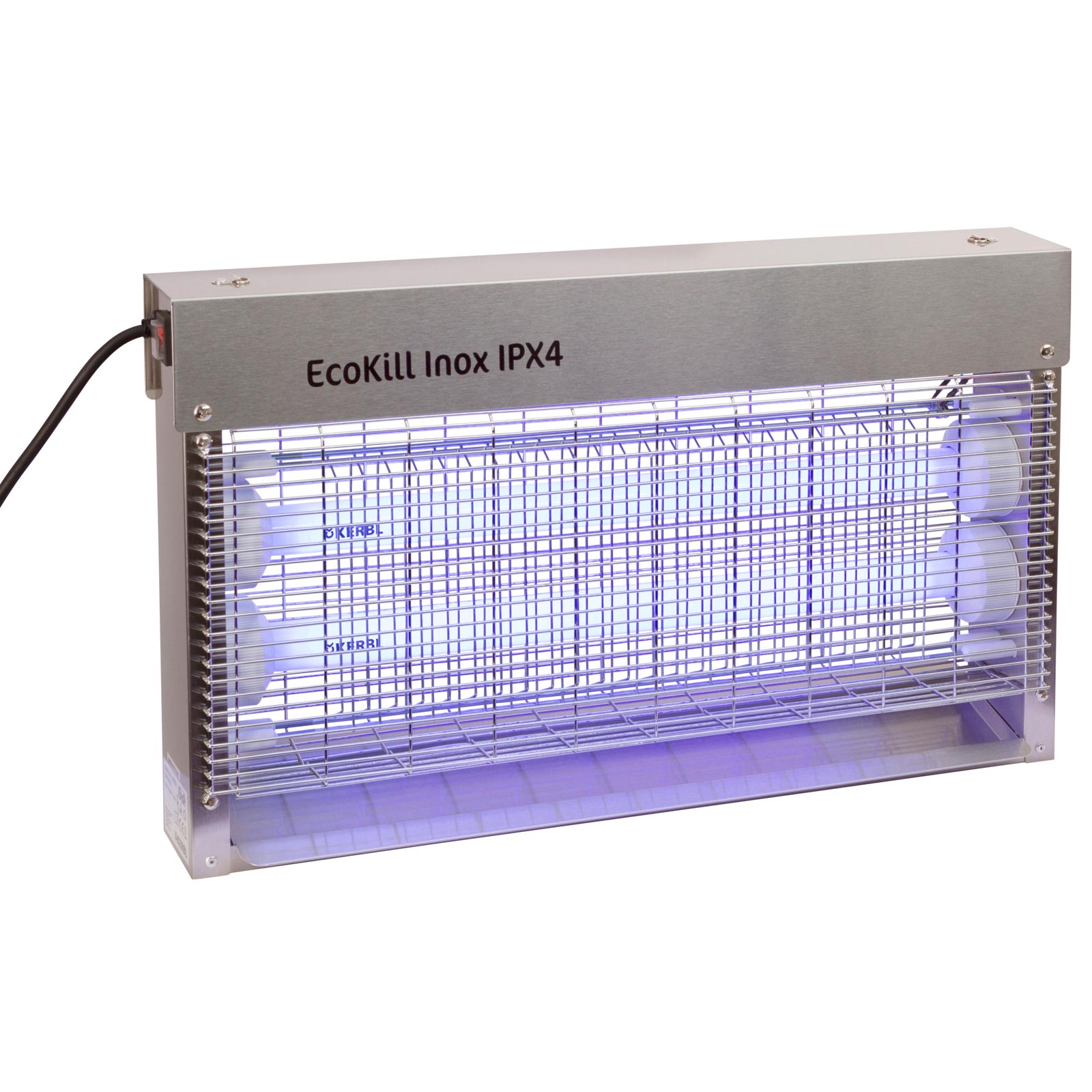 Electric fly killer EcoKill Inox IPX4 2 x 15 Watt