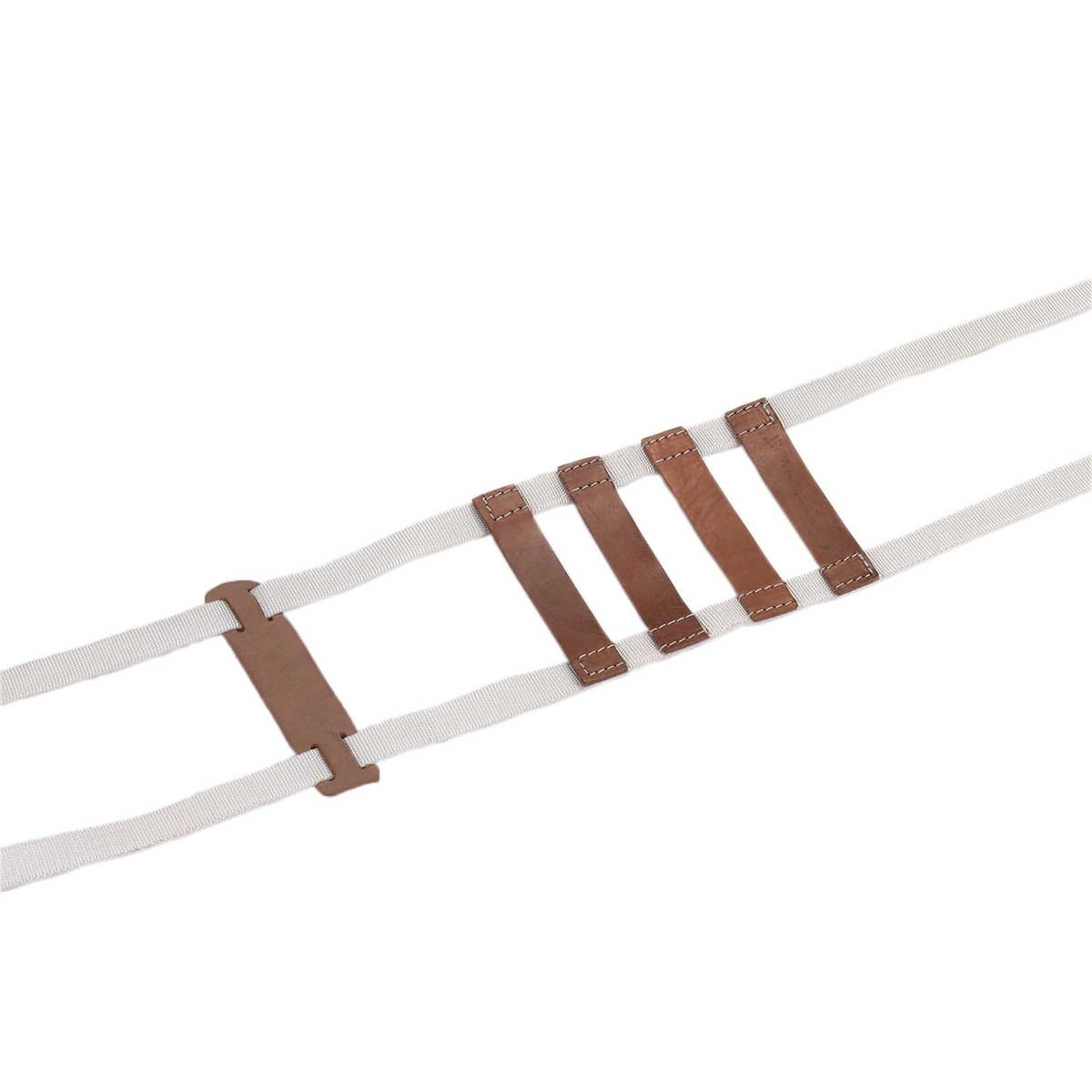 Nylon prolapse bandage with leather inly