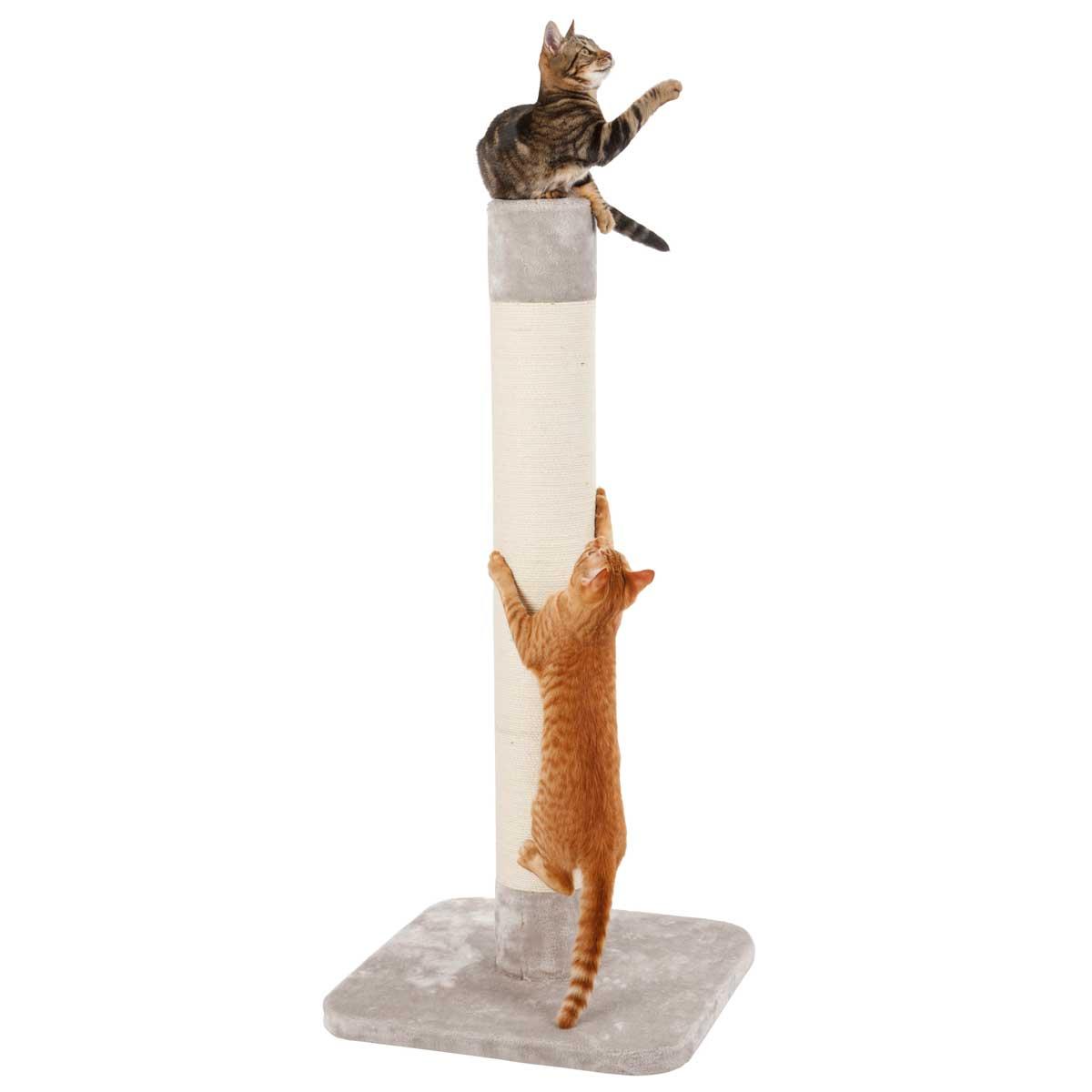 Scratching post Opal Jute, 56x56x119cm, grey