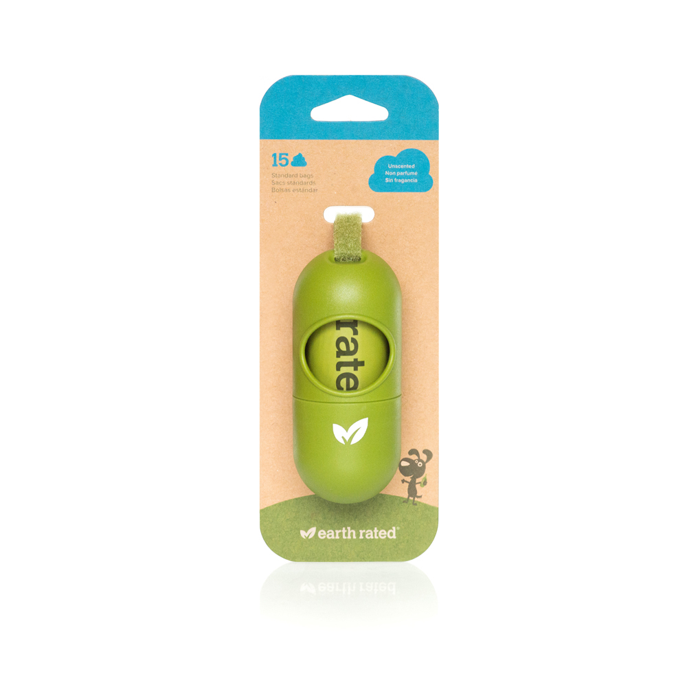 Earth Rated® Leash Dispenser with Unscented Bags