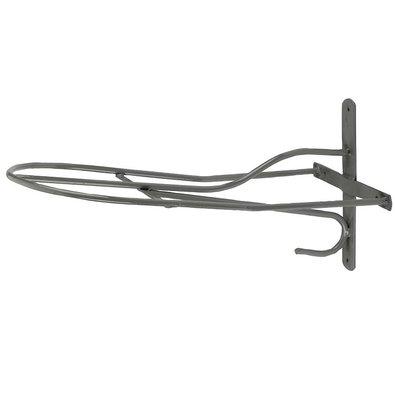 Saddle rack grey, 50 cm powder-coated