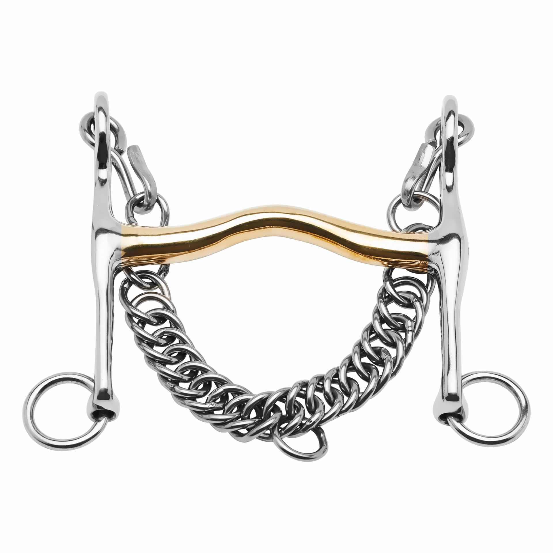 BUSSE Double Bridle, tapered mouthpiece, KAUGAN®, 12 mm 10.5 cm/50 mm 