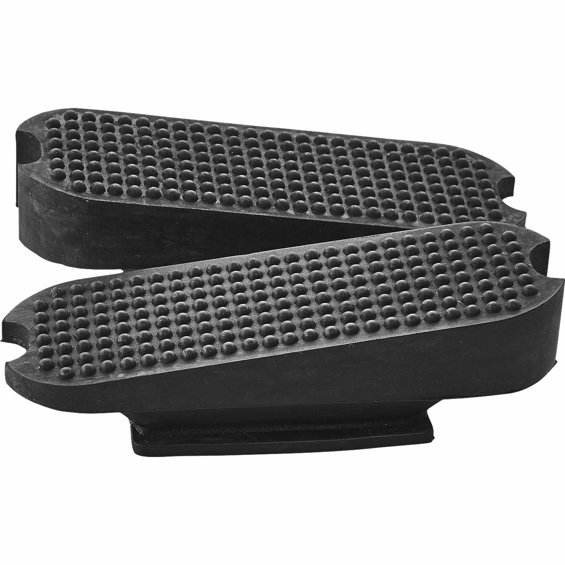 BUSSE Stirrup Leathers rubber slanted 12 cm, black