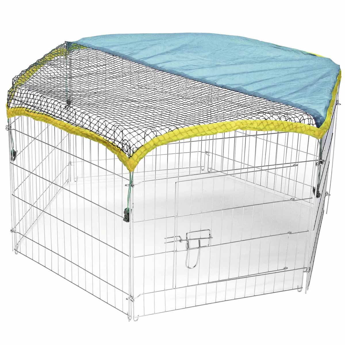 Outdoor enclosure 6 square, galvanized, 6 x á 56,5x56,5 cm