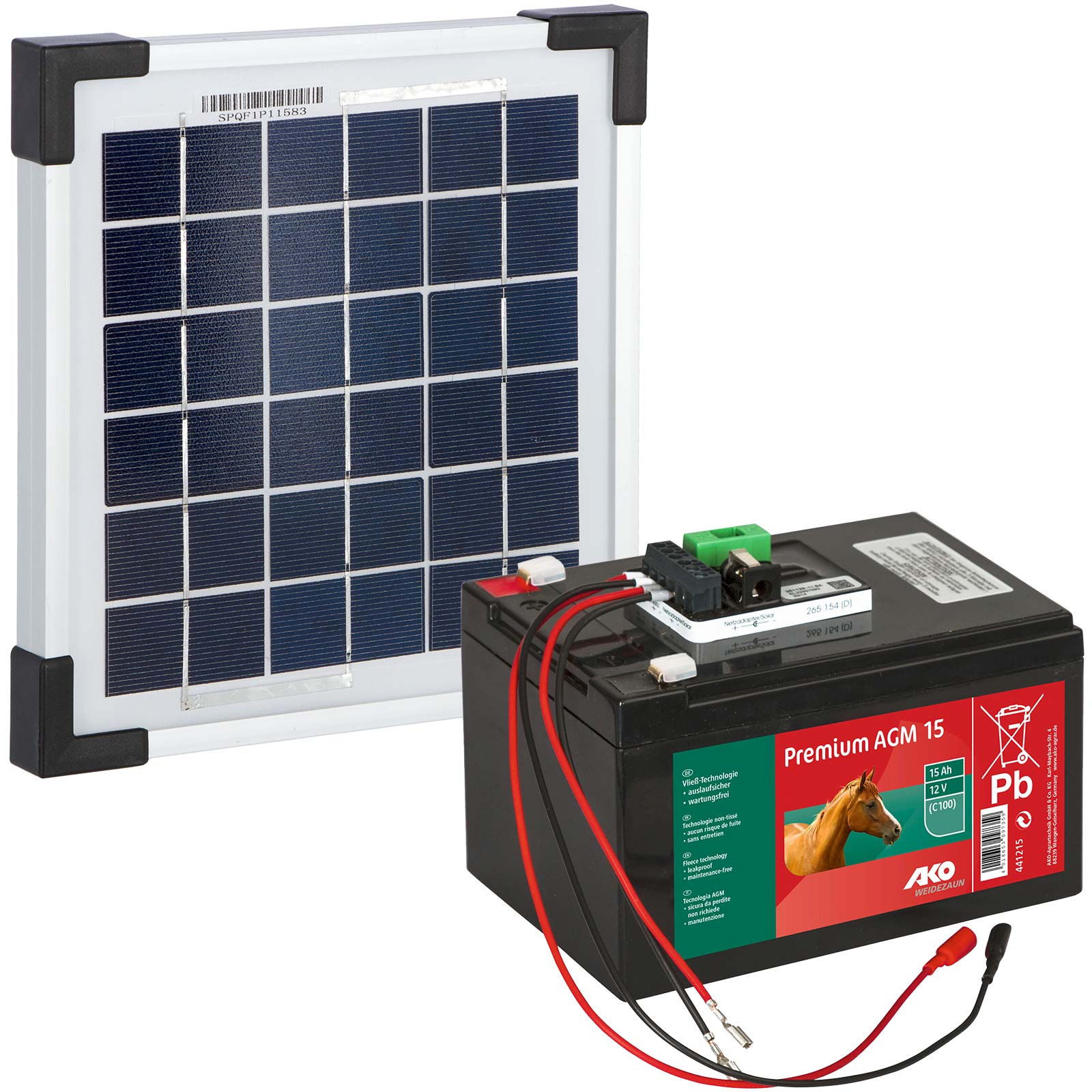 Solar Set 5 Watt for 15 Ah AGM battery