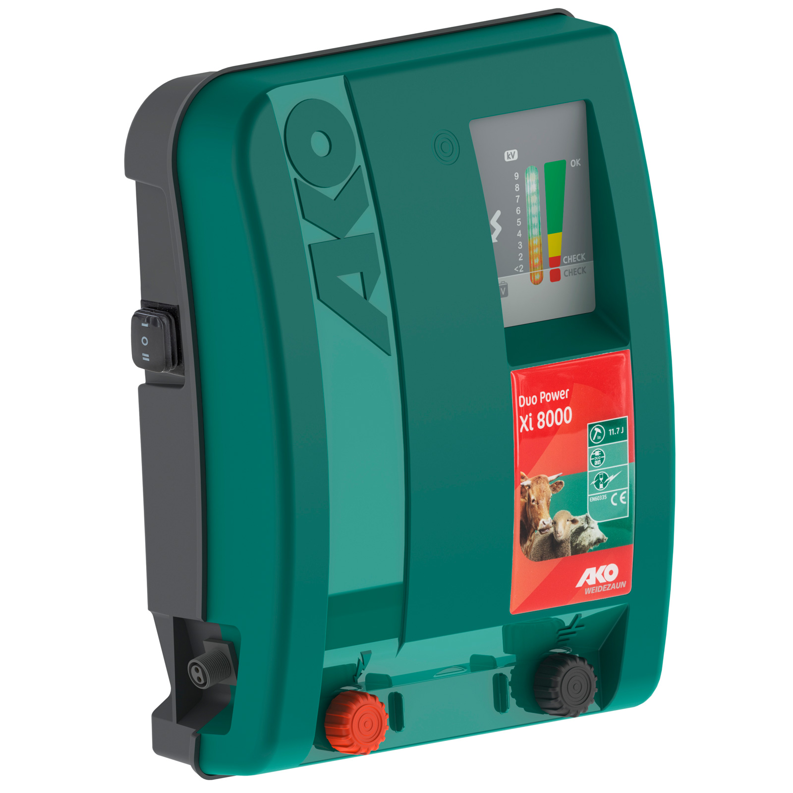 AKO Duo Power Xi 8000 electric fence energiser, 11,7 joules
