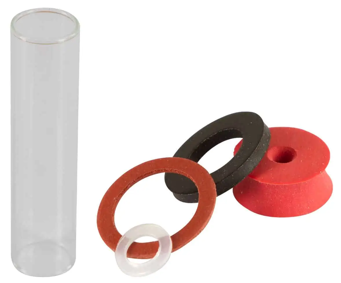 Barrel with repair kit for