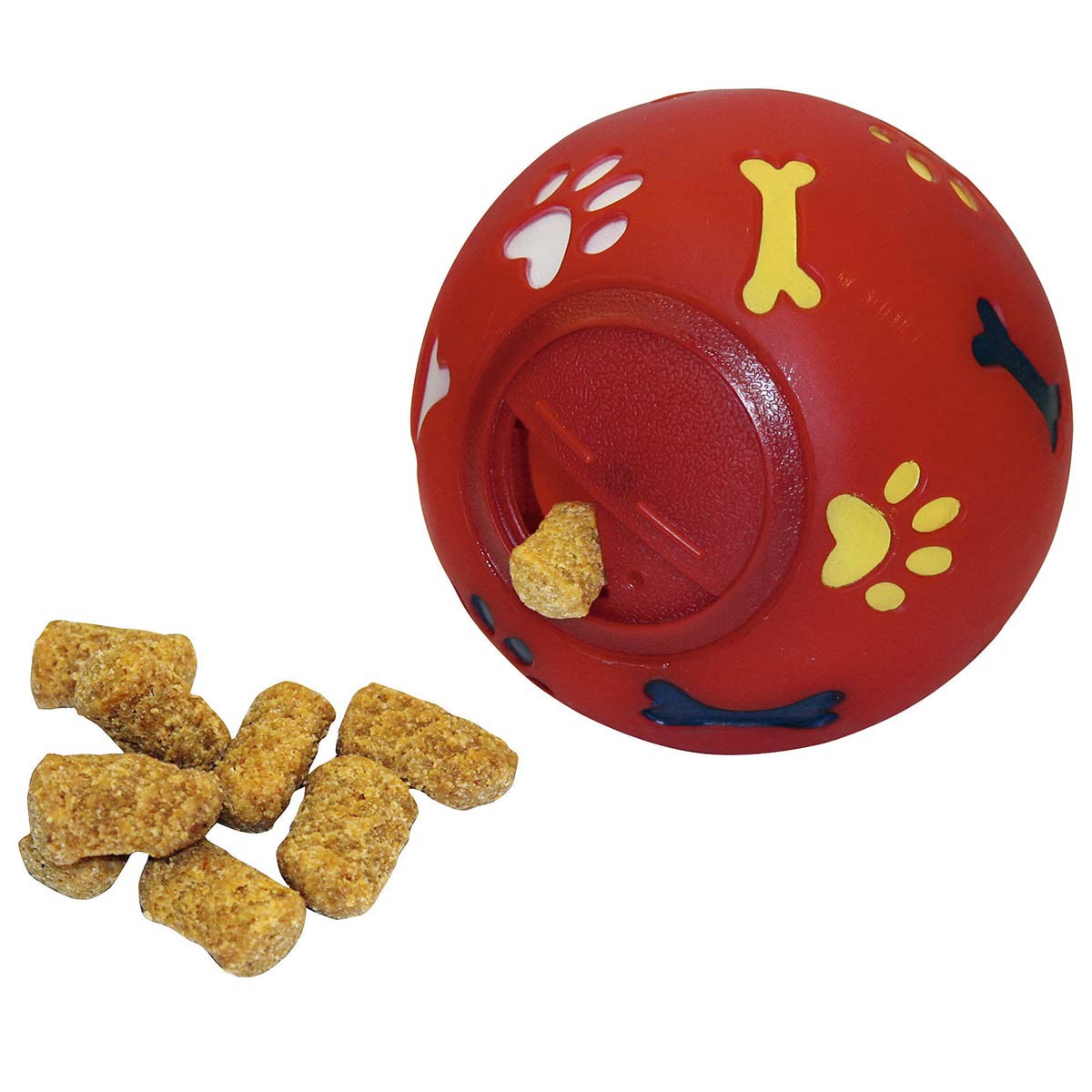 Dog snack ball ø 11cm, red
