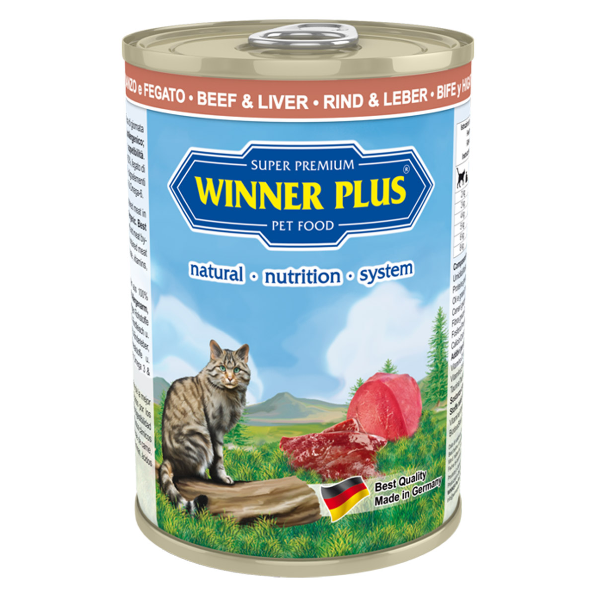 Winner Plus Super Premium Menu Cat Beef & Liver 12 x 395 g