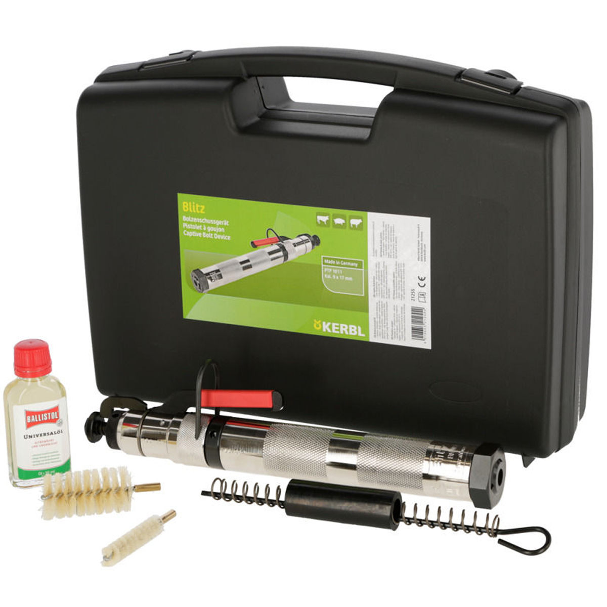 Cattle stunning machine Blitz with accessories in a case