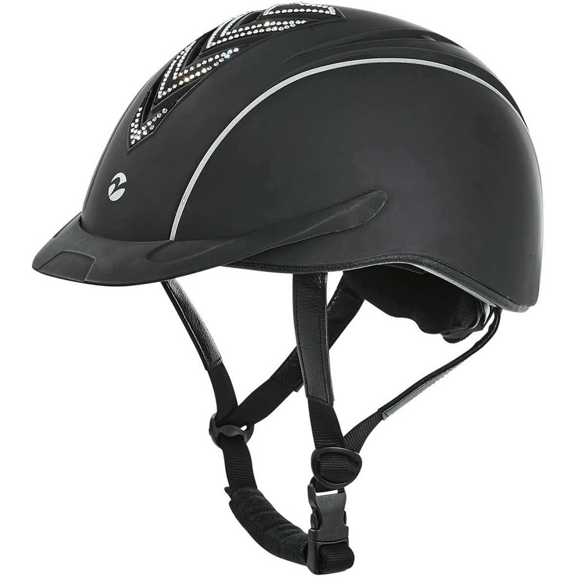 BUSSE Riding Helmet CALAIS black (crystal) S