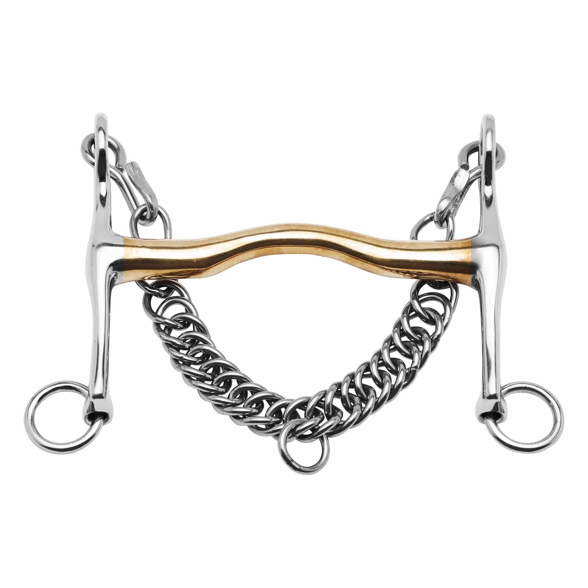 BUSSE Double Bridle, tapered mouthpiece, KAUGAN®, 14 mm 12.5 cm/50 mm 