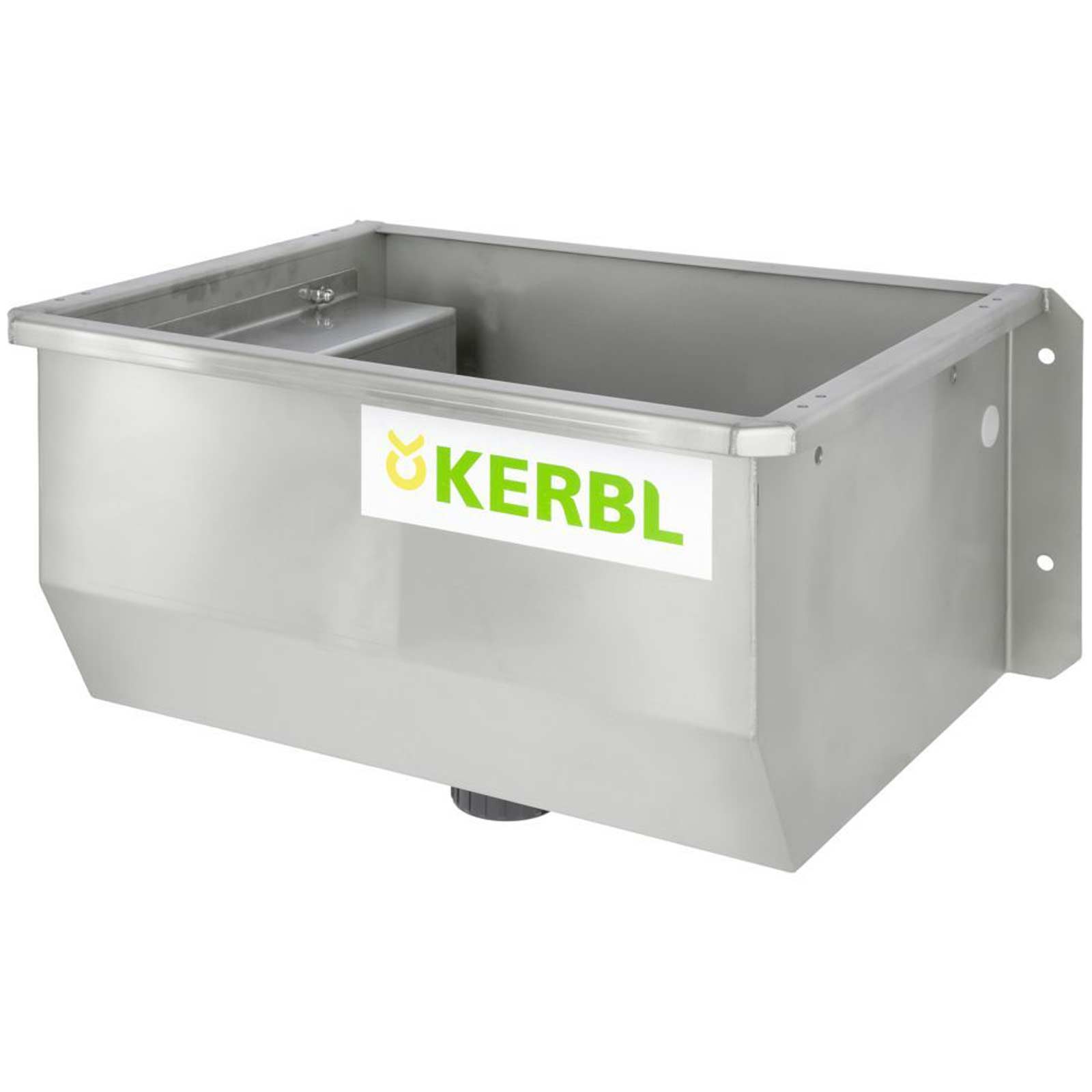 Trough drinker stainless steel 60 x 42,5 x 29 cm 35 L Without heating
