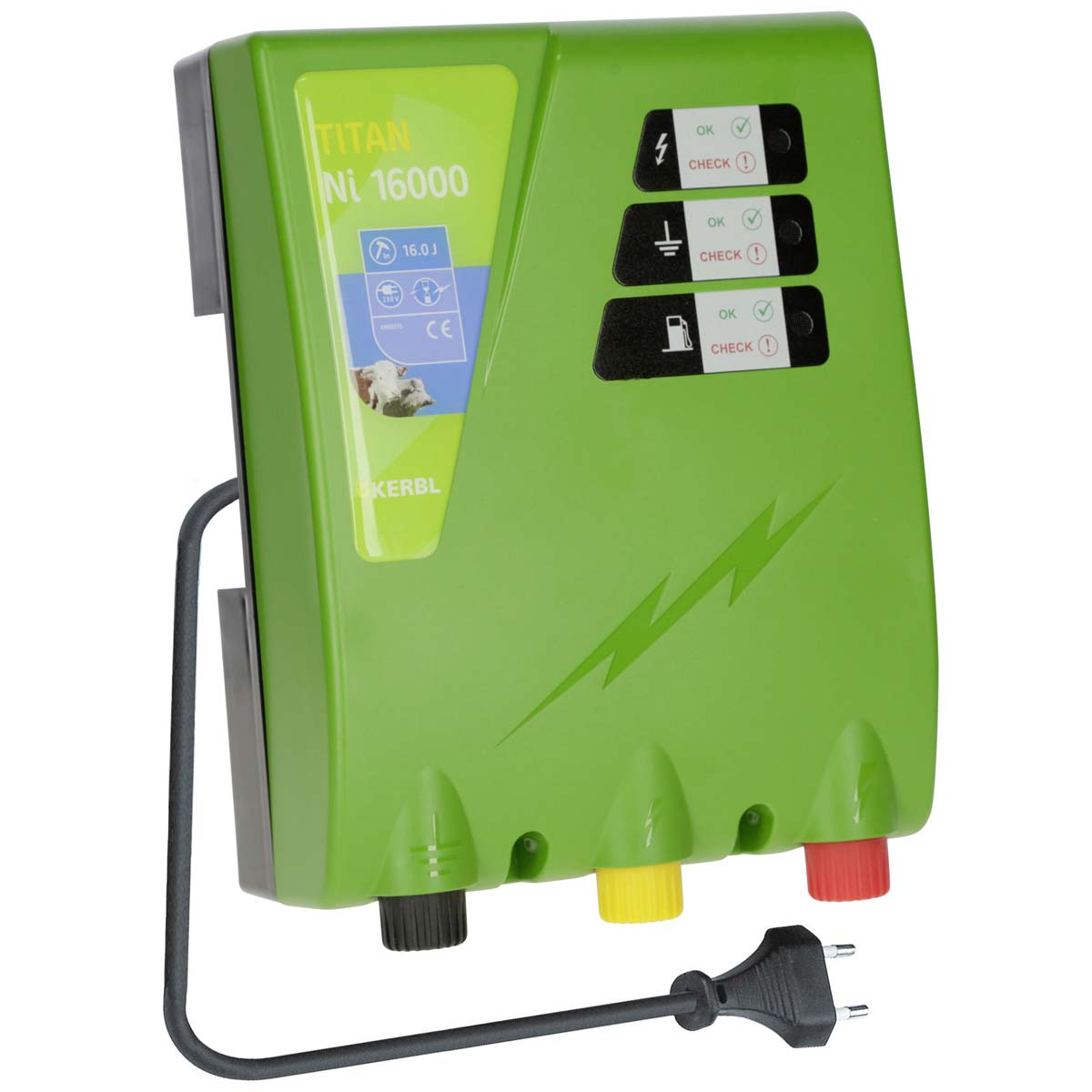 Kerbl TITAN Ni 16000 electric fence energiser 230V, 16 joules