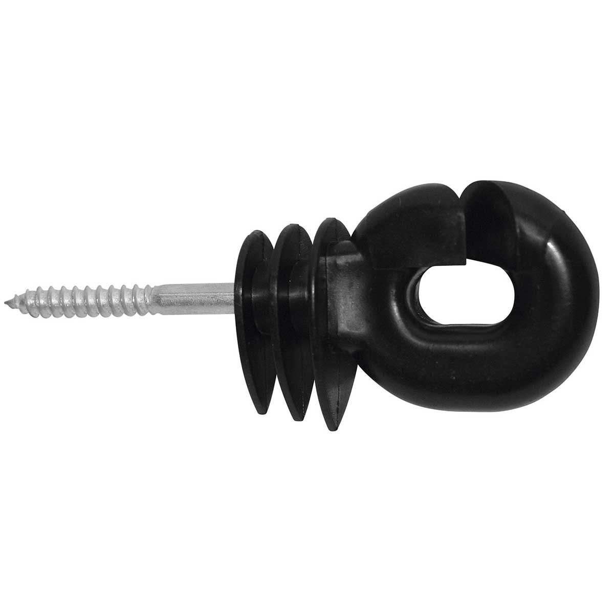 Ring insulator Super BIG black galvanized 6 mm support