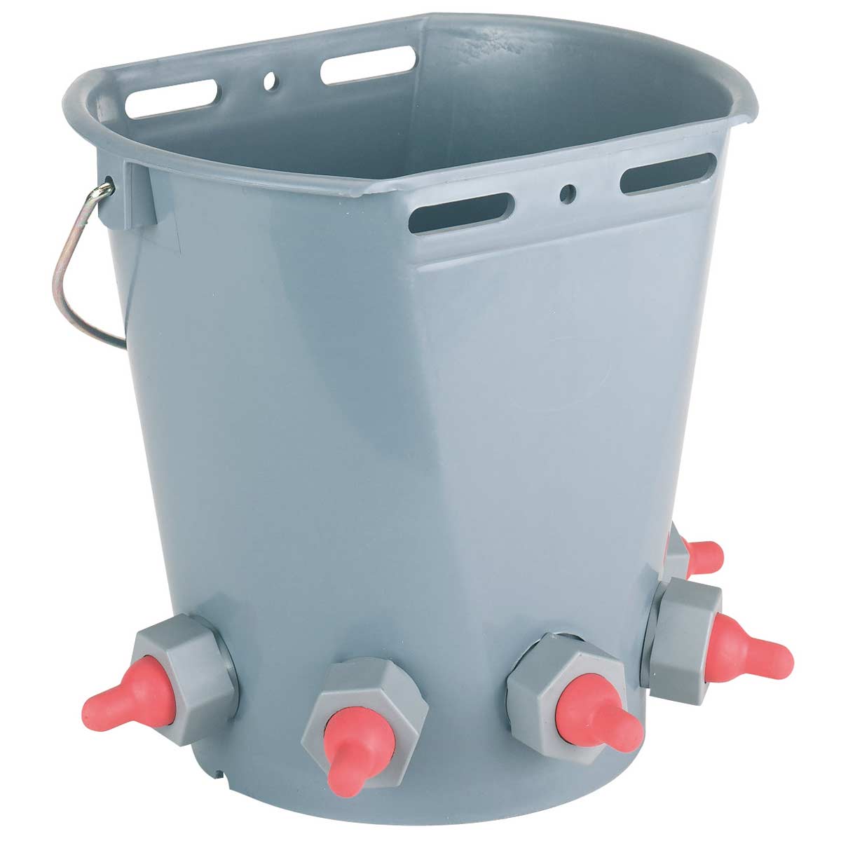 Lamb feeder bucket plastic with 5 teats