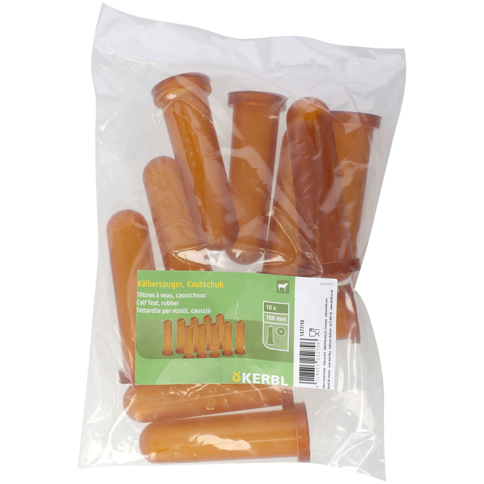 Calf Teat Rubber 100 mm (10 pcs.)