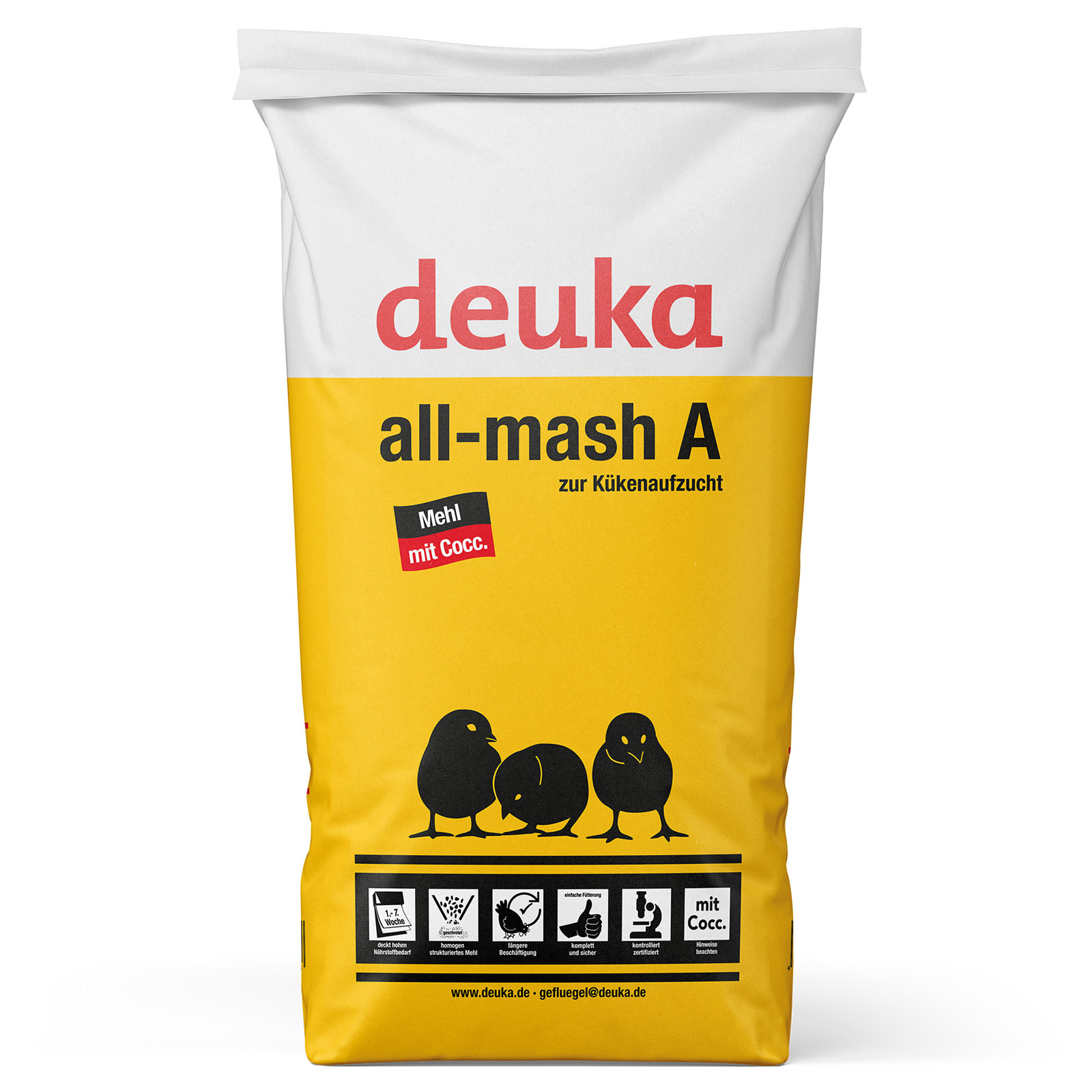 Deuka All-Mash A mealy with COCC Chick Feed 25 kg