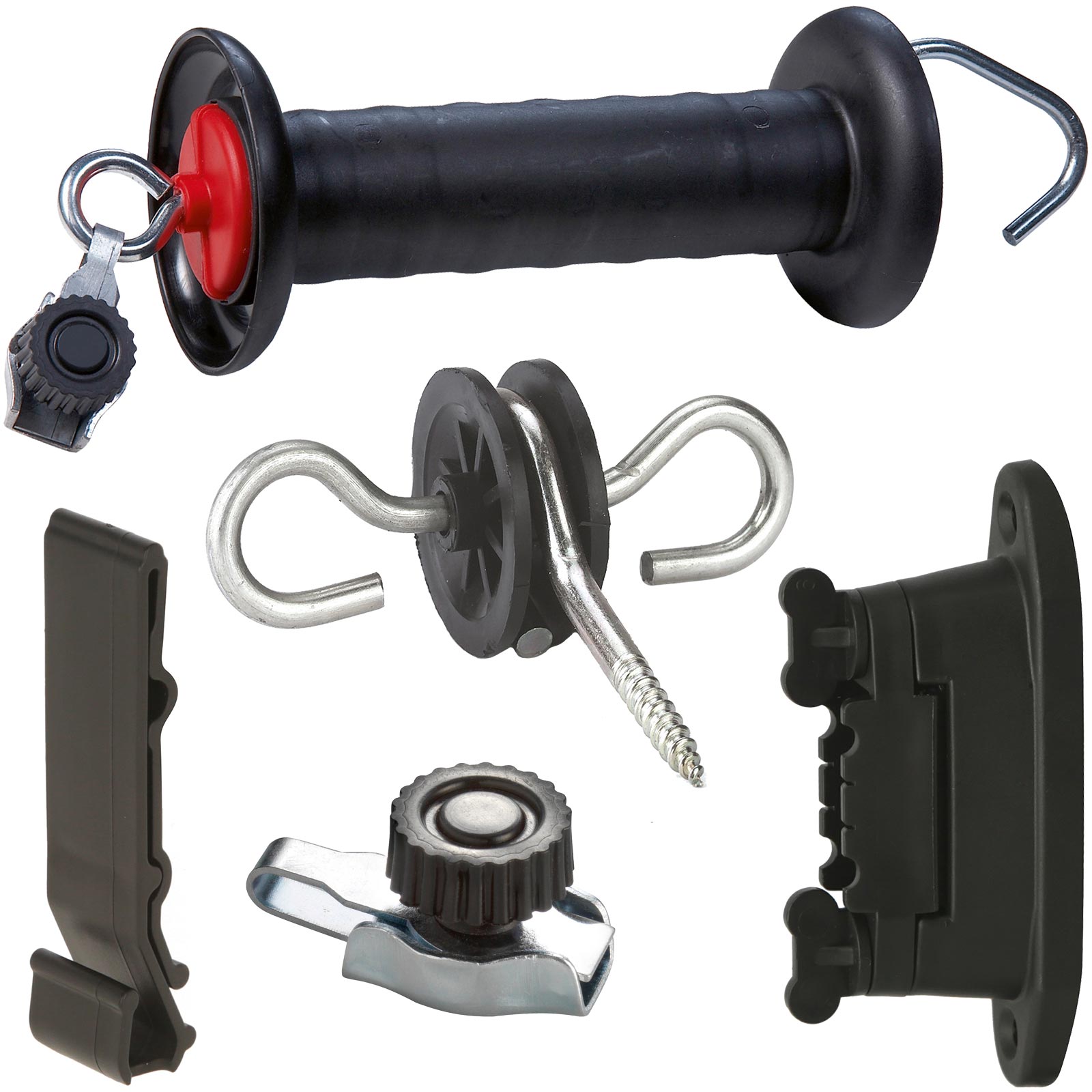 Gate Handle Set Pasture Fence Rope incl. Fence Clip