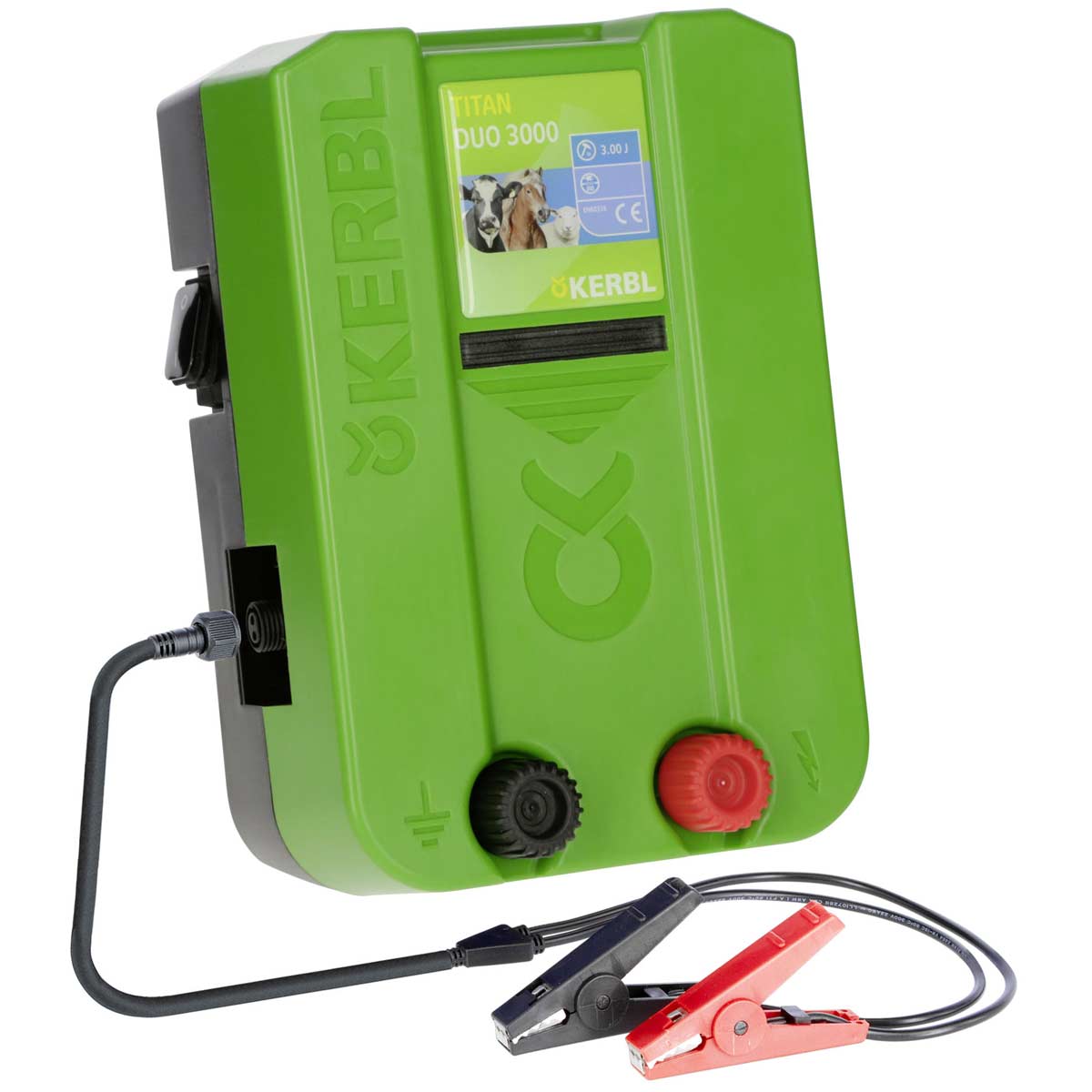 Kerbl TITAN DUO 3000 electric fence energiser 12V / 230V, 3 joules