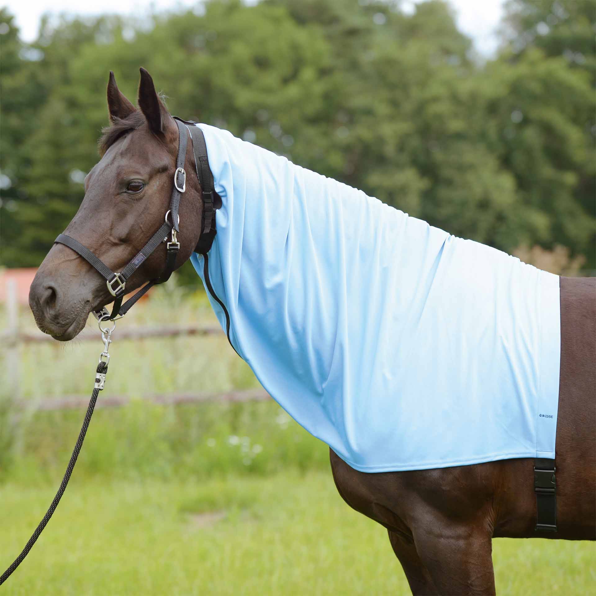 BUSSE Eczema Neck Cover EXTENSIVE ZIP XS light blue