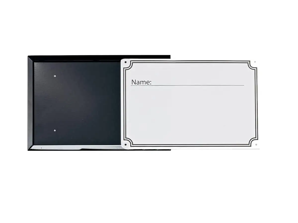 Removable frame for box signs